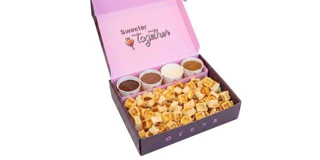 Belgian Waffle Bites Catering Box