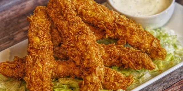 Cornflake Chicken Fingers Platter