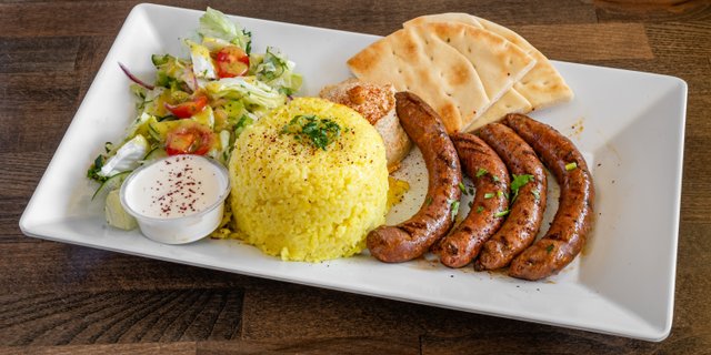 Merguez Spicy Sausage Plate