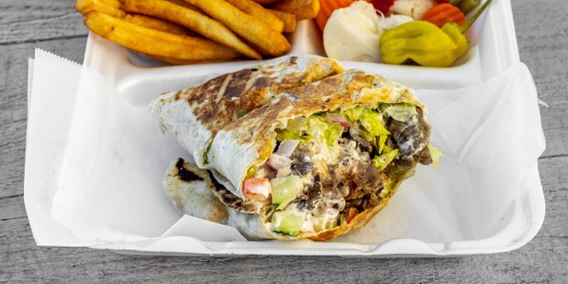 Beef Shawarma Wrap