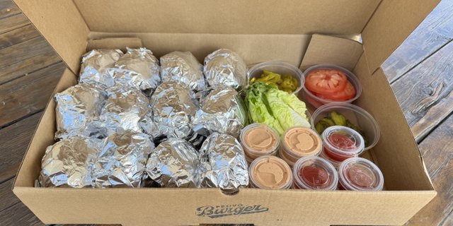 12 Single Burger Box