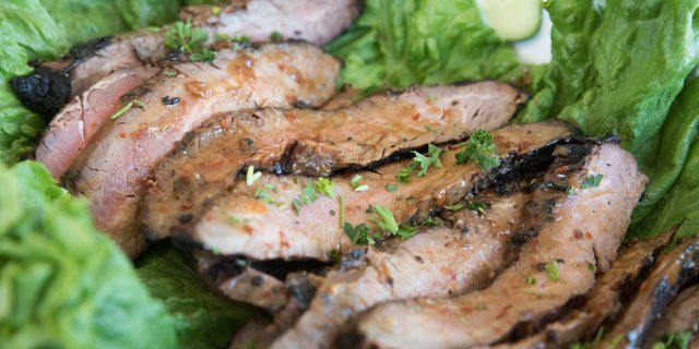 Grilled Flank Steak Platter