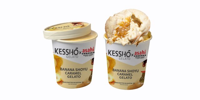Banana Shoyu Caramel Gelato