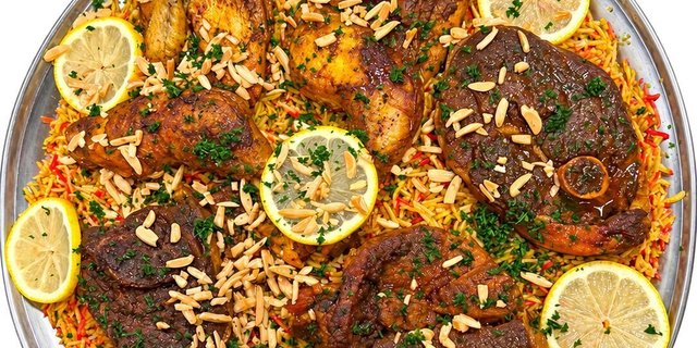 Mixed Mandi Platter (Lamb & Chicken)