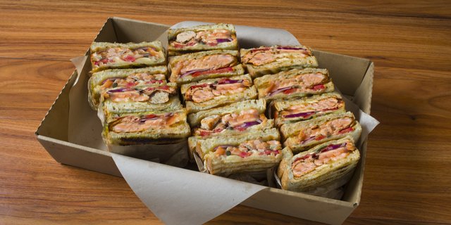 Salmon & Brie Panini Tray