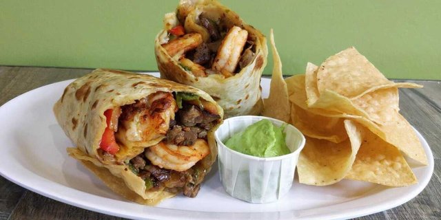 Surf N' Turf Burrito