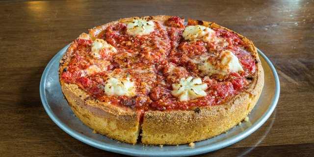 Meatball Deep Dish Pizza