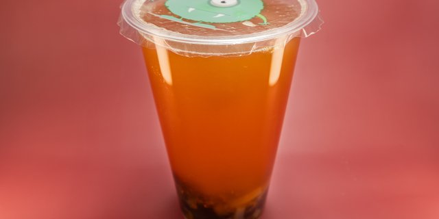 Passionfruit Green Tea w/ Coconut Jelly & Boba