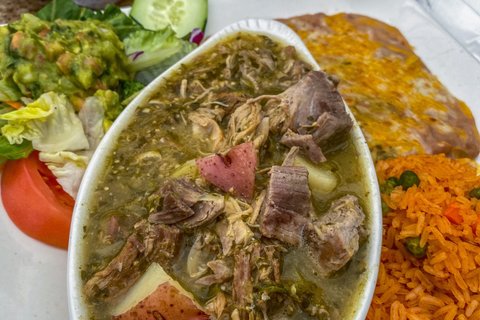 Steak In Chile Verde