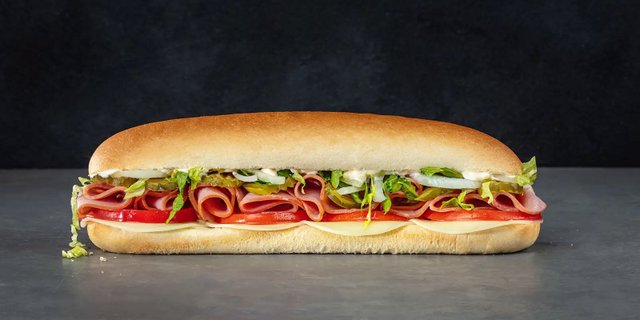 Ham & Cheese Deli Sub Sandwich