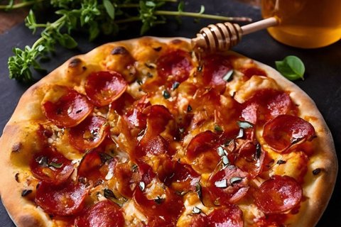 Hot Honey Pepperoni Pizza