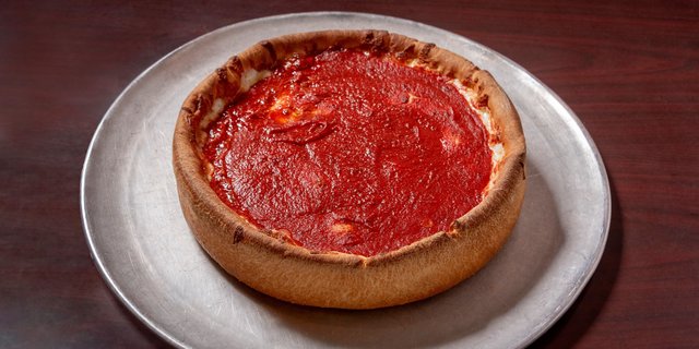 Deep-Dish Cheese Pizza