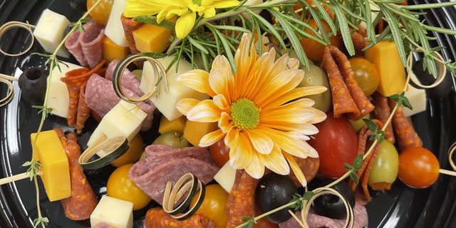 Festive Mini Charcuterie Skewers