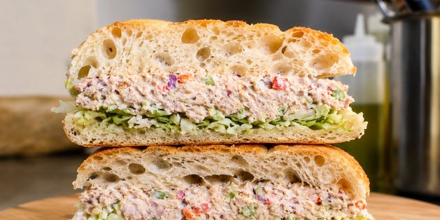 Mediterranean Tuna Sandwich