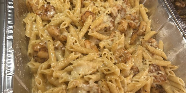 Shrimp Parmesan Penne Pasta