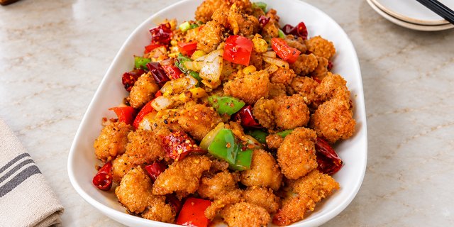 Crispy Flounder With Chili Peppers