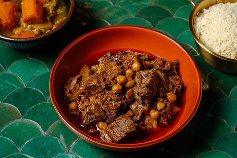 Moroccan Beef Stew w/ Garbanzo