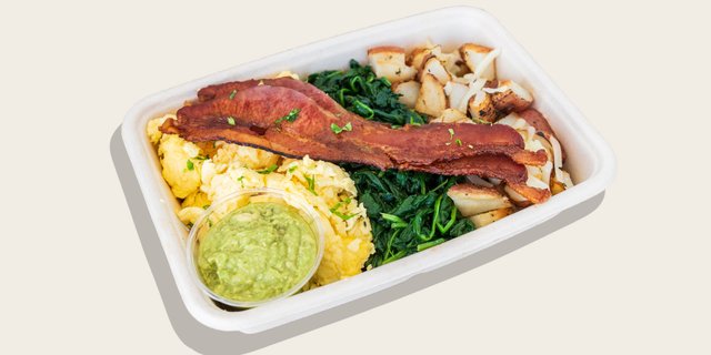 Hearty Breakfast Plate w/ Bacon