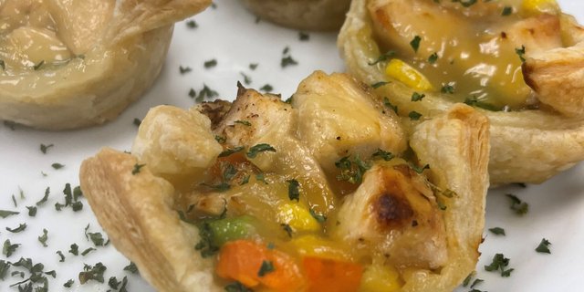 Chicken Pot Pie Mini Tarts