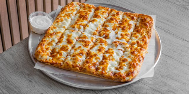 Vegan Cheesy Garlic Breadsticks