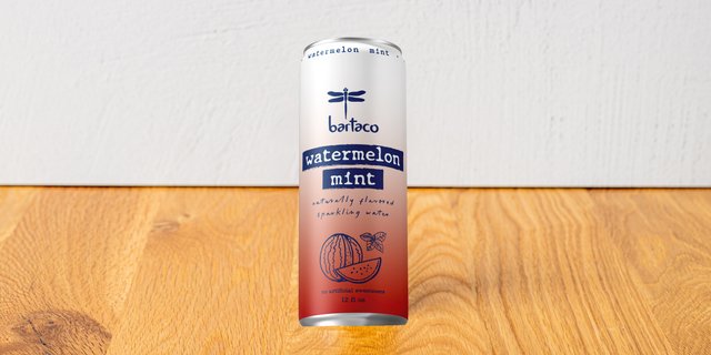 6 pack of bartaco sparkling watermelon mint