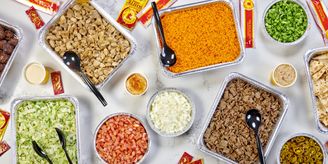 Catered food