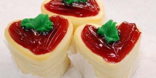 Bite Size NY Style Cherry Cheesecake