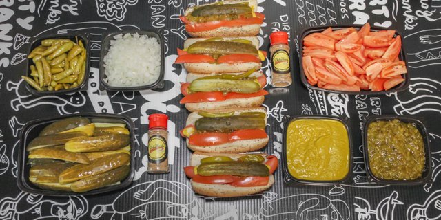Party Pack Vegetarian Hot Dogs Bar