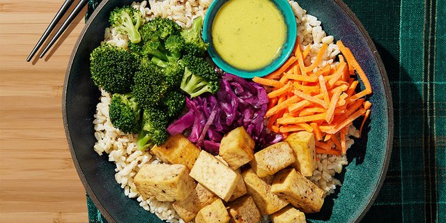 Ginger Orange Tofu Buddha Bowl