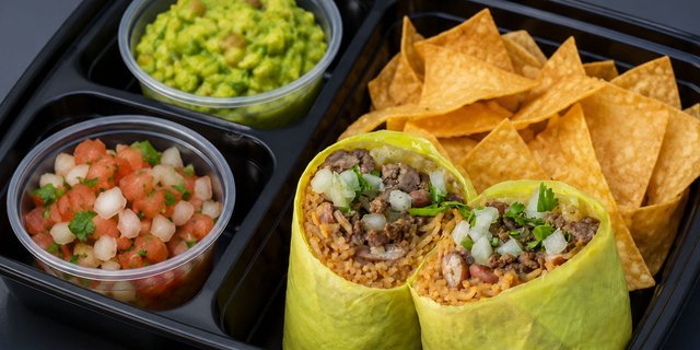 Chicken Burrito Boxed Lunch