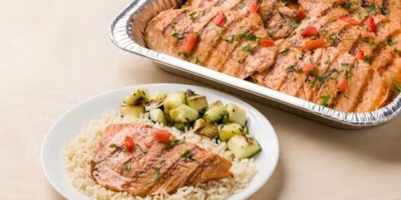 Grilled Salmon Plate