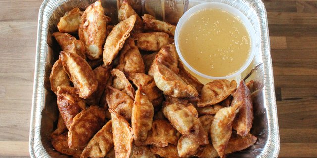 1/2 Pan of Dumplings