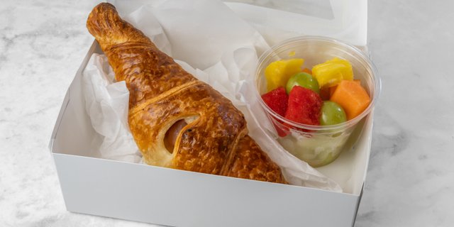 Ham & Swiss Croissant Breakfast Box