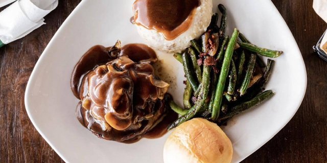 Bacon Wrapped Hamburger Steak