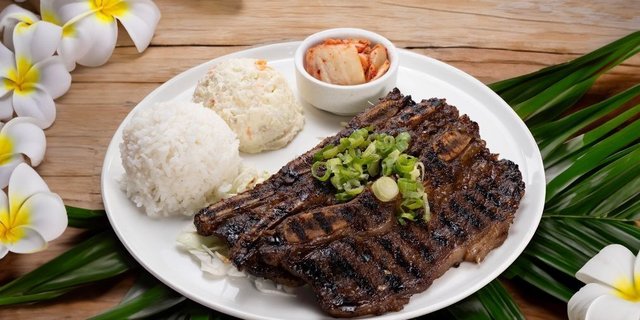 Kalbi Ribs Plate Lunch