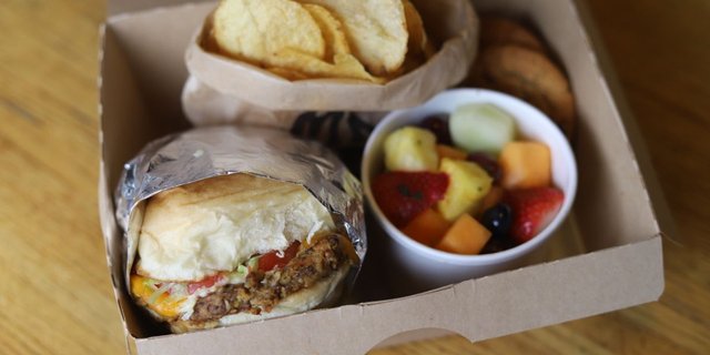 House Veggie Burger Boxed Lunch