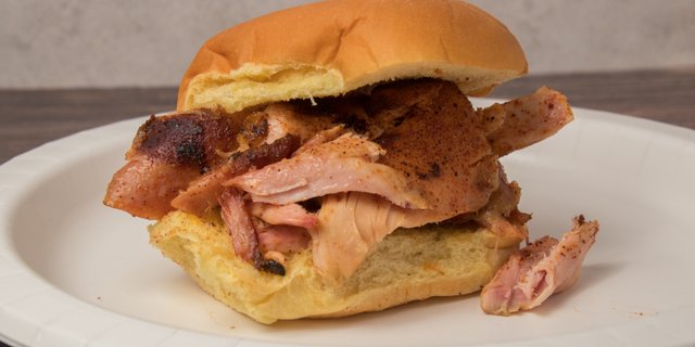 The Dolph Pulled Chicken Sandwich