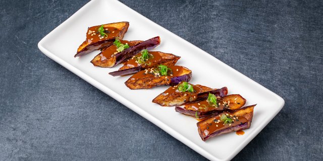 Sweet Miso Glazed Eggplant