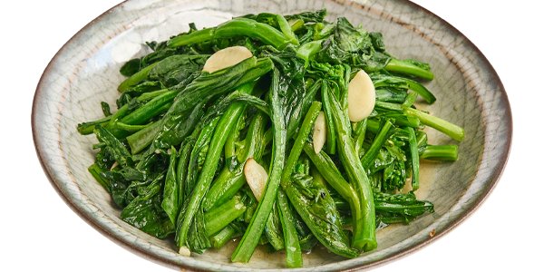 Stir-Fried Seasonal Greens w/ Garlic