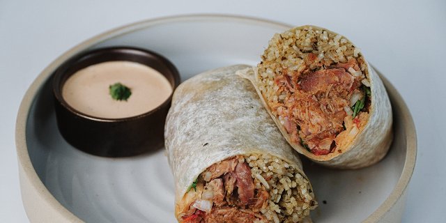 Burmese Pork Curry Burrito