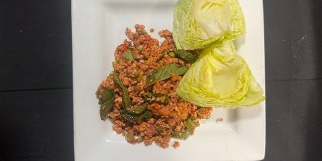 Mint Chicken Lettuce Wrap Tray