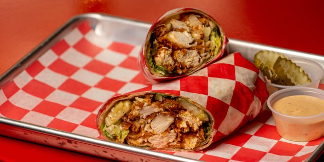 Fire Chicken Caesar Wrap