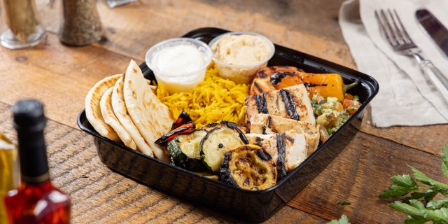Organic Tofu Kabob Plate