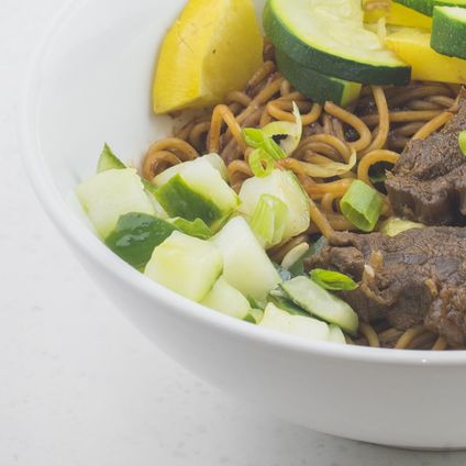 Beijing Jaja Noodles w/ Braised Beef Bowl