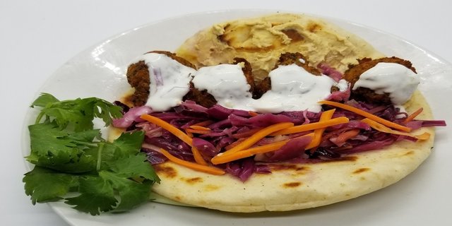 Falafel Cakes Sandwich