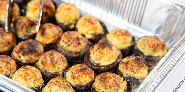 Cheesy Stuffed Mushroom Caps