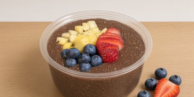 Cacao-Chia Pudding