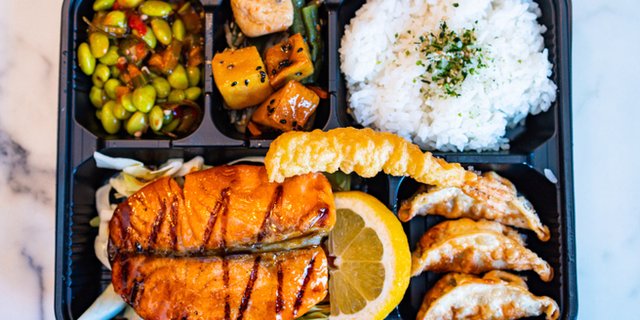 Salmon Teriyaki Bento Box