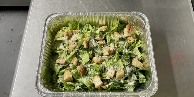 Pan of Caesar Salad