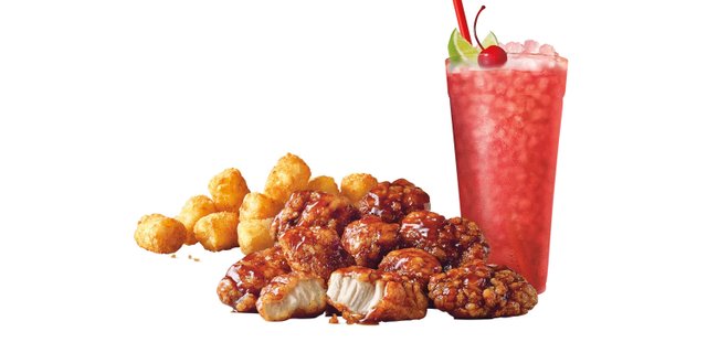 Honey BB Sauced Jumbo Popcorn Chicken Combination